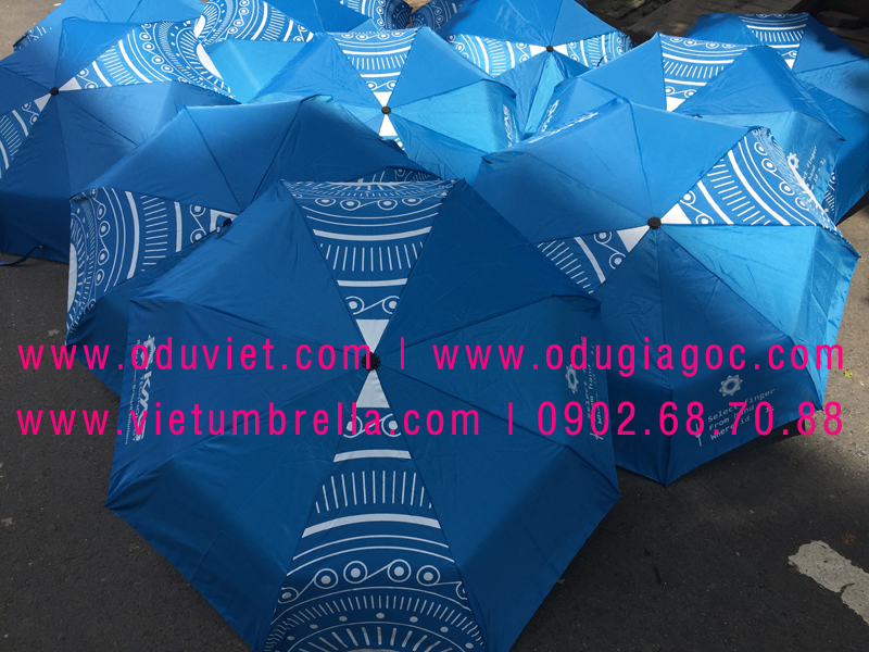 xưởng sản xuất ô dù cầm tay in logo quảng cáo